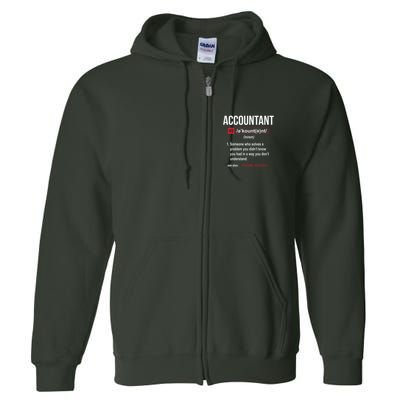 Funny Accountant Definition See Also Wizard Full Zip Hoodie