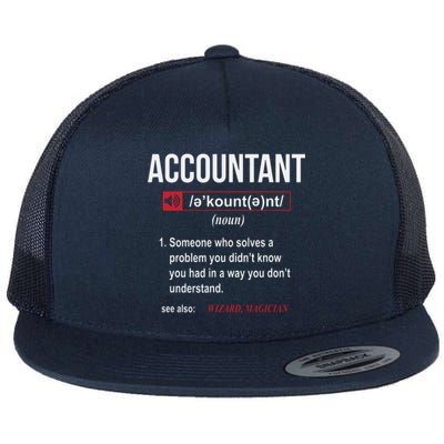 Funny Accountant Definition See Also Wizard Flat Bill Trucker Hat