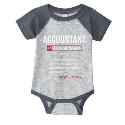 Funny Accountant Definition See Also Wizard Infant Baby Jersey Bodysuit