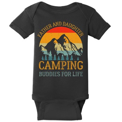 Father And Daughter Camping Buddies For Life Gift For Dad Baby Bodysuit