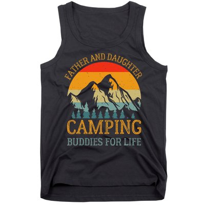 Father And Daughter Camping Buddies For Life Gift For Dad Tank Top