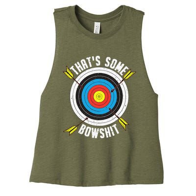 Funny Archery Design For Women Archery Bow Archer Women's Racerback Cropped Tank