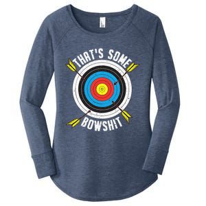 Funny Archery Design For Women Archery Bow Archer Women's Perfect Tri Tunic Long Sleeve Shirt