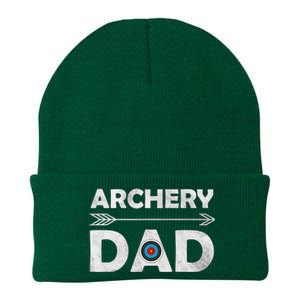 Family Archery Dad Arrow Target Team Photo Gift Knit Cap Winter Beanie