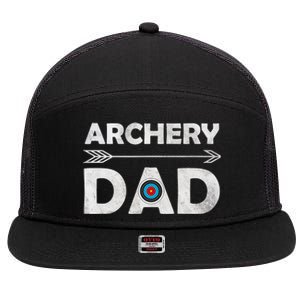 Family Archery Dad Arrow Target Team Photo Gift 7 Panel Mesh Trucker Snapback Hat