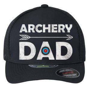 Family Archery Dad Arrow Target Team Photo Gift Flexfit Unipanel Trucker Cap