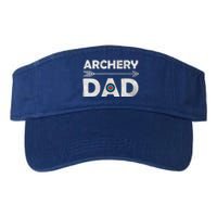 Family Archery Dad Arrow Target Team Photo Gift Valucap Bio-Washed Visor