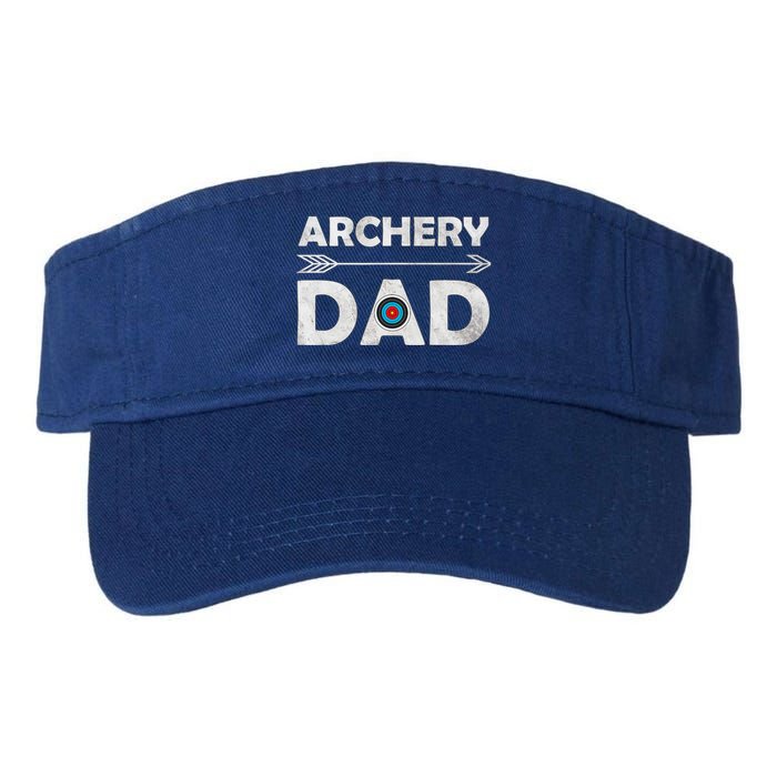 Family Archery Dad Arrow Target Team Photo Gift Valucap Bio-Washed Visor