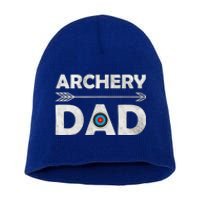 Family Archery Dad Arrow Target Team Photo Gift Short Acrylic Beanie