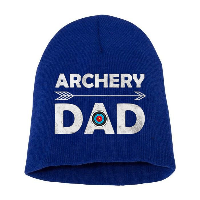 Family Archery Dad Arrow Target Team Photo Gift Short Acrylic Beanie