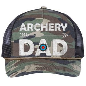 Family Archery Dad Arrow Target Team Photo Gift Retro Rope Trucker Hat Cap