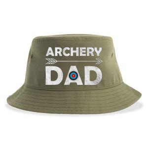 Family Archery Dad Arrow Target Team Photo Gift Sustainable Bucket Hat