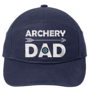 Family Archery Dad Arrow Target Team Photo Gift 7-Panel Snapback Hat