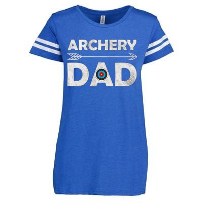 Family Archery Dad Arrow Target Team Photo Gift Enza Ladies Jersey Football T-Shirt