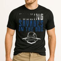 Faded F'n Savages In The Box Baseball Cooling Performance Crew T-Shirt
