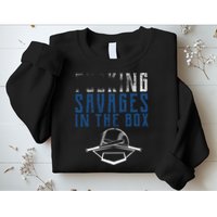 Faded F'n Savages In The Box Baseball Sweatshirt