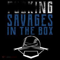 Faded F'n Savages In The Box Baseball Sustainable Bucket Hat