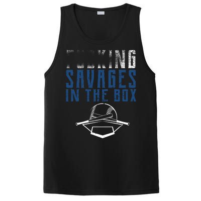 Faded F'n Savages In The Box Baseball PosiCharge Competitor Tank