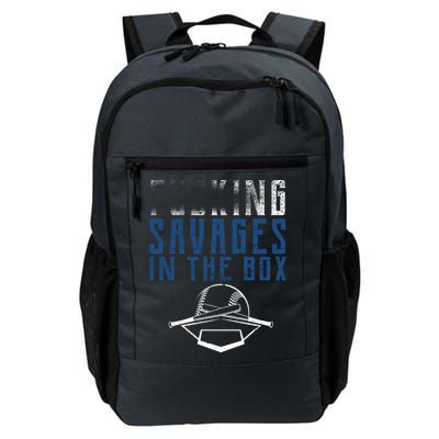 Faded F'n Savages In The Box Baseball Backpack