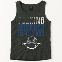 Faded F'n Savages In The Box Baseball Tank Top