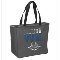 Faded F'n Savages In The Box Baseball Zip Tote Bag