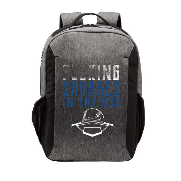 Faded F'n Savages In The Box Baseball Vector Backpack