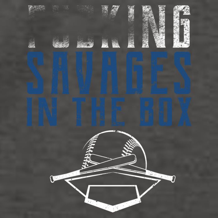 Faded F'n Savages In The Box Baseball Vector Backpack
