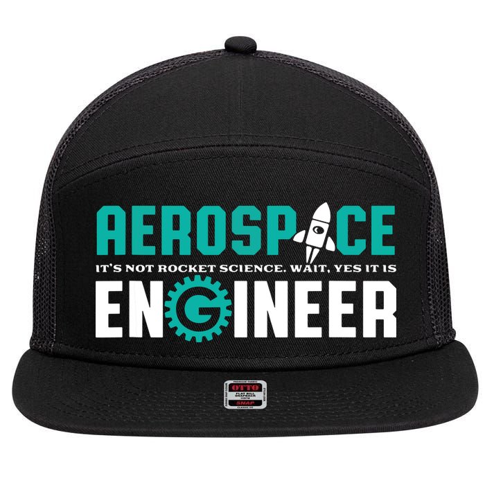 Funny Aerospace Engineer Rocket Science Engineering 7 Panel Mesh Trucker Snapback Hat