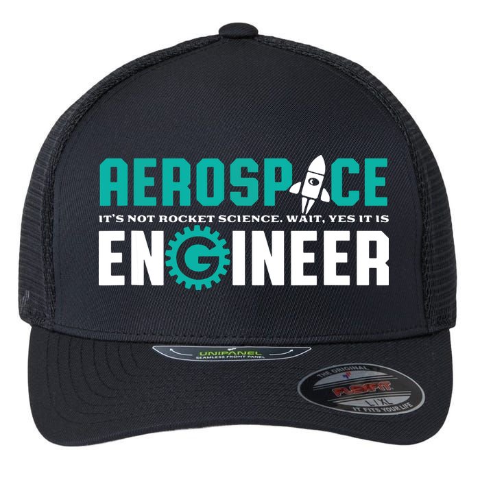 Funny Aerospace Engineer Rocket Science Engineering Flexfit Unipanel Trucker Cap