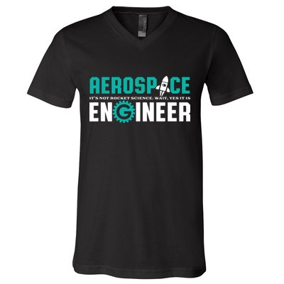 Funny Aerospace Engineer Rocket Science Engineering V-Neck T-Shirt