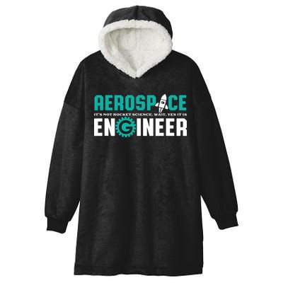 Funny Aerospace Engineer Rocket Science Engineering Hooded Wearable Blanket