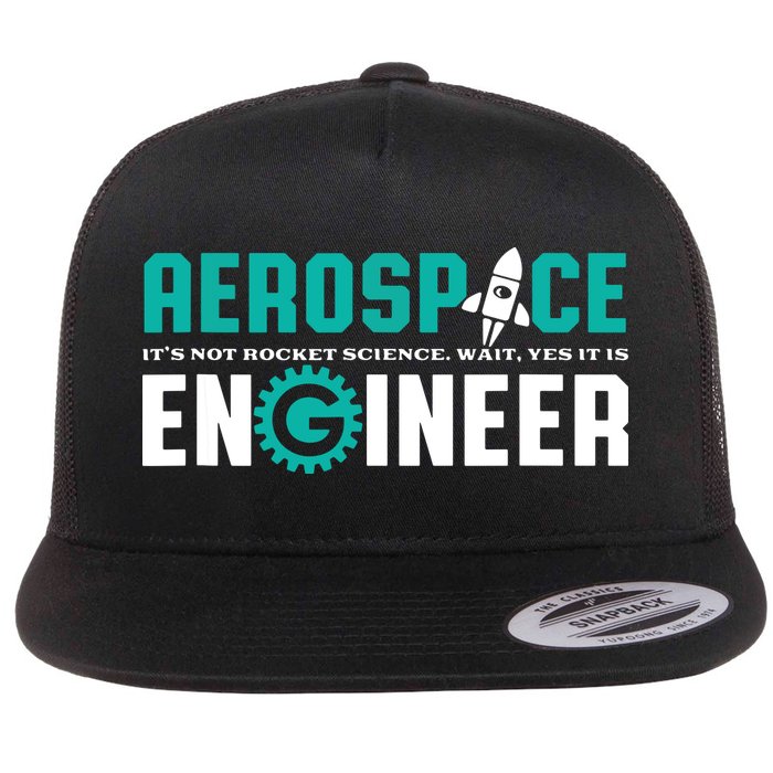 Funny Aerospace Engineer Rocket Science Engineering Flatbill Hat