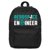 Funny Aerospace Engineer Rocket Science Engineering 16 in Basic Backpack