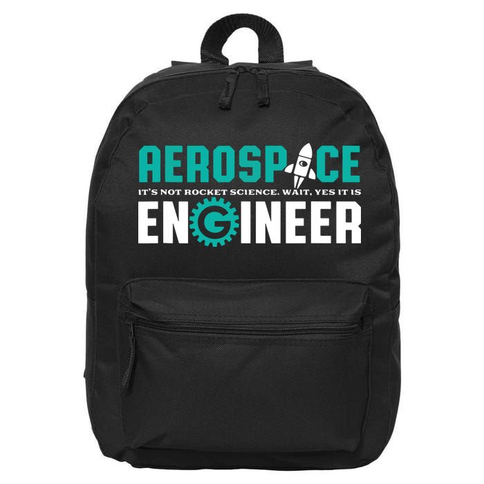 Funny Aerospace Engineer Rocket Science Engineering 16 in Basic Backpack