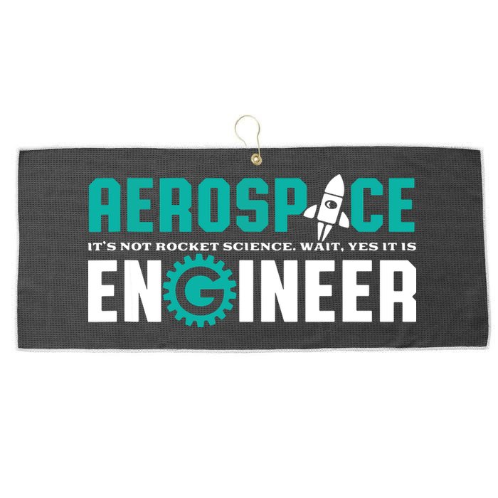 Funny Aerospace Engineer Rocket Science Engineering Large Microfiber Waffle Golf Towel