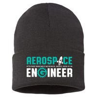 Funny Aerospace Engineer Rocket Science Engineering Sustainable Knit Beanie