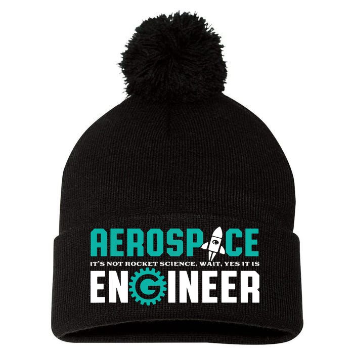 Funny Aerospace Engineer Rocket Science Engineering Pom Pom 12in Knit Beanie