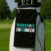 Funny Aerospace Engineer Rocket Science Engineering Golf Towel