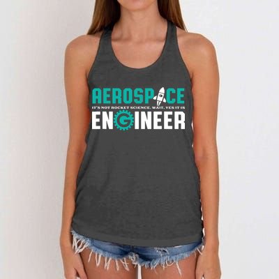 Funny Aerospace Engineer Rocket Science Engineering Women's Knotted Racerback Tank