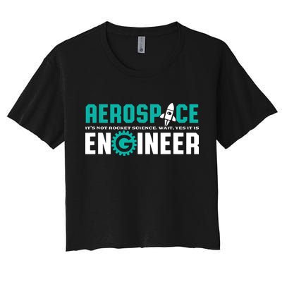 Funny Aerospace Engineer Rocket Science Engineering Crop Top