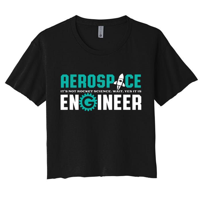Funny Aerospace Engineer Rocket Science Engineering Crop Top