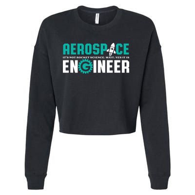 Funny Aerospace Engineer Rocket Science Engineering Cropped Pullover Crew