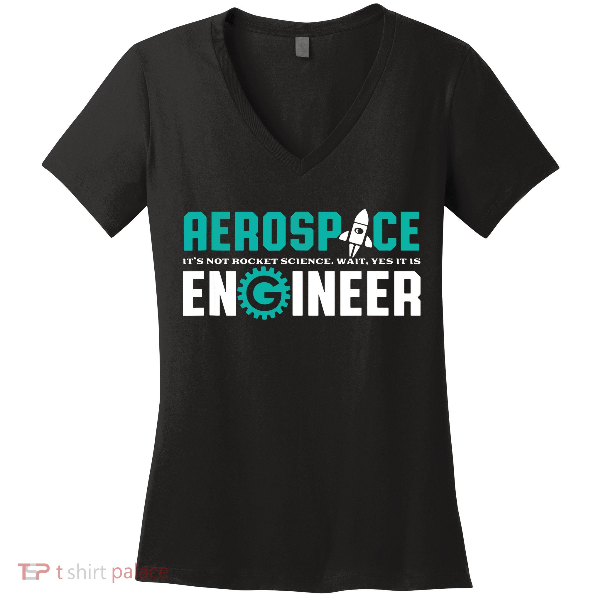 Funny Aerospace Engineer Rocket Science Engineering Women's V-Neck T-Shirt