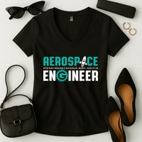 Funny Aerospace Engineer Rocket Science Engineering Women's V-Neck T-Shirt
