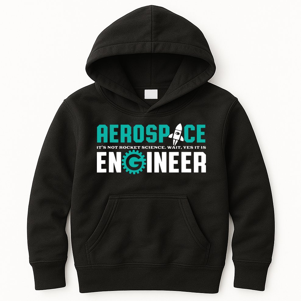 Funny Aerospace Engineer Rocket Science Engineering Kids Hoodie