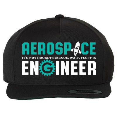 Funny Aerospace Engineer Rocket Science Engineering Wool Snapback Cap