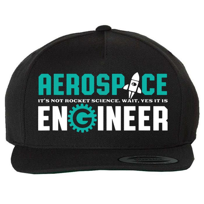 Funny Aerospace Engineer Rocket Science Engineering Wool Snapback Cap