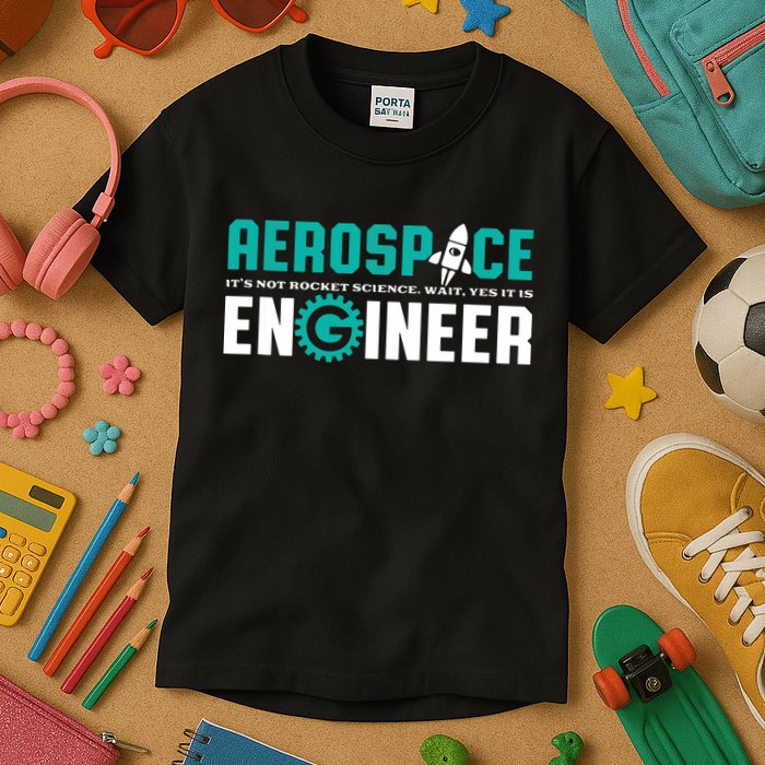 Funny Aerospace Engineer Rocket Science Engineering Kids T-Shirt