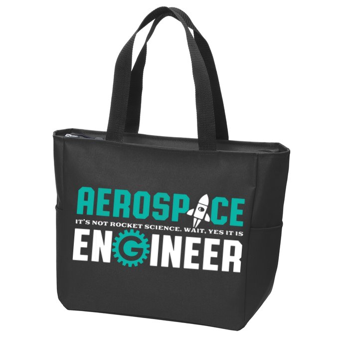 Funny Aerospace Engineer Rocket Science Engineering Zip Tote Bag