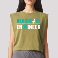 Funny Aerospace Engineer Rocket Science Engineering Garment-Dyed Women's Muscle Tee